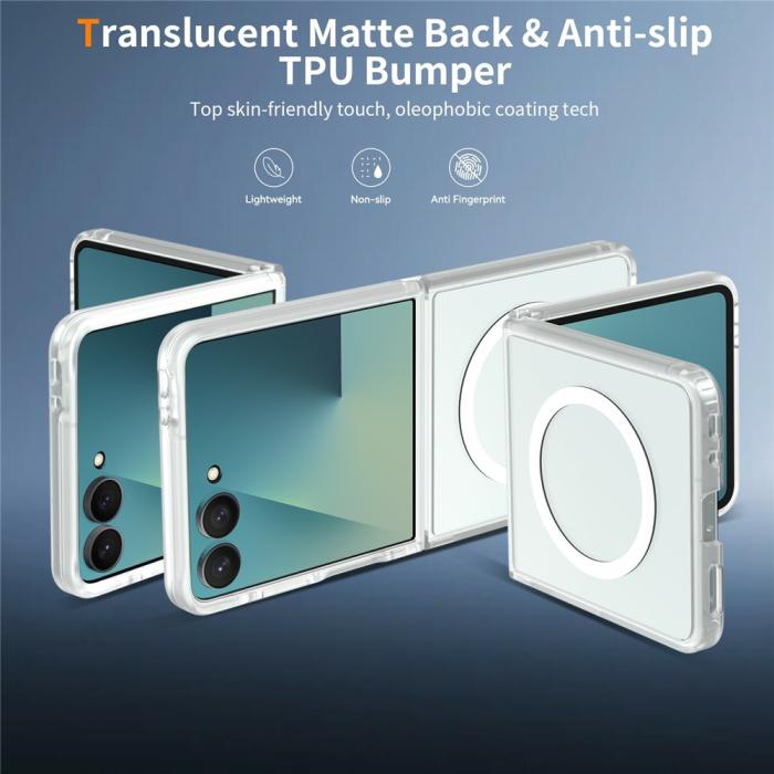 Bild 2,  Samsung Galaxy Z Flip 8 Skal MagSafe TPU Transparent