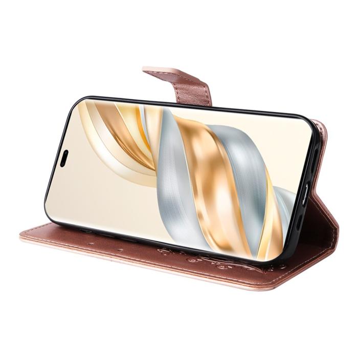 Bild 4,  Honor Magic7 Lite Fodral Med Fjäril Tryck Roséguld
