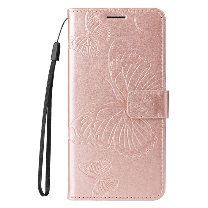 Bild 6,  Honor Magic7 Lite Fodral Med Fjäril Tryck Roséguld