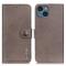 KHAZNEH KHAZNEH iPhone 15 Plus Fodral Läder Khaki