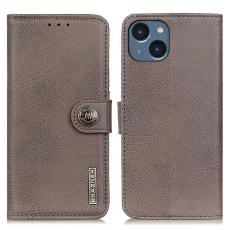 KHAZNEH KHAZNEH iPhone 15 Plus Fodral L&auml;der Khaki