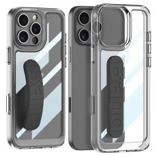 GKK GKK iPhone 16 Pro Skal Hand Strap Hybrid Svart