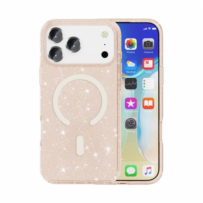 Bild 5,  iPhone 17 Pro Max Skal MagSafe Glitter Guld