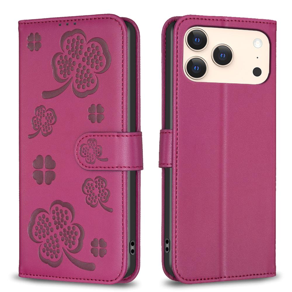  iPhone 17 Pro Max Fodral Med Blommigt Tryck Rosa