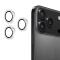 ENKAY ENKAY Phone 17 Pro Max / 17 Pro Linsskydd Glitter Silver