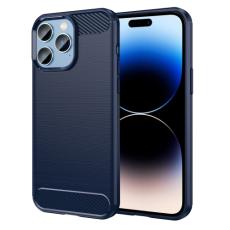  iPhone 14 Pro Max Skal Borstad St&aring;l Textur Bl&aring;