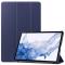  Samsung Galaxy Tab S9 Fodral Tri-Fold Läder Blå