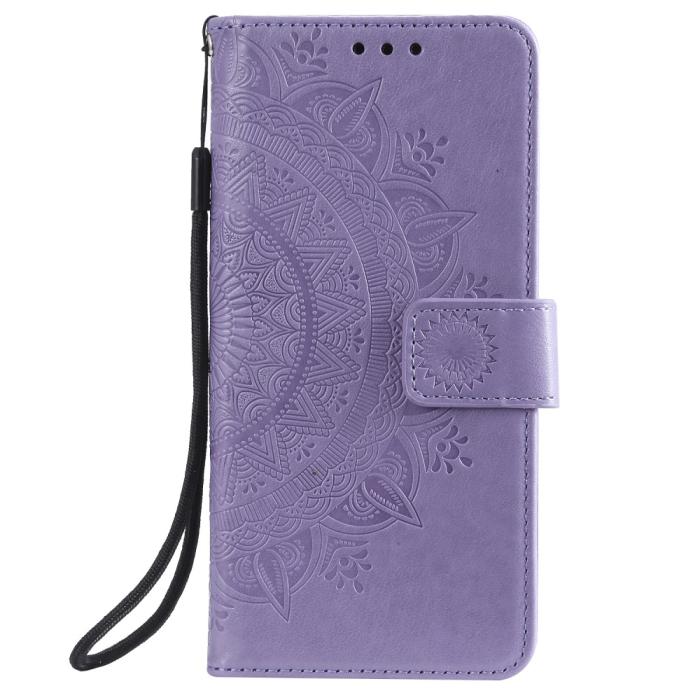 Bild 2,  Samsung Galaxy A32 5G - Mandala Läder Fodral - Lila