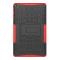  Samsung Galaxy Tab A 10.1 (2019) - Rugged Kickstand Armor Skal - Röd