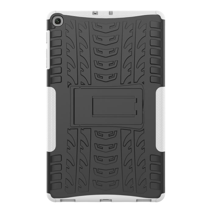 Bild 2,  Samsung Galaxy Tab A 10.1 (2019) - Rugged Kickstand Armor Skal - Vit