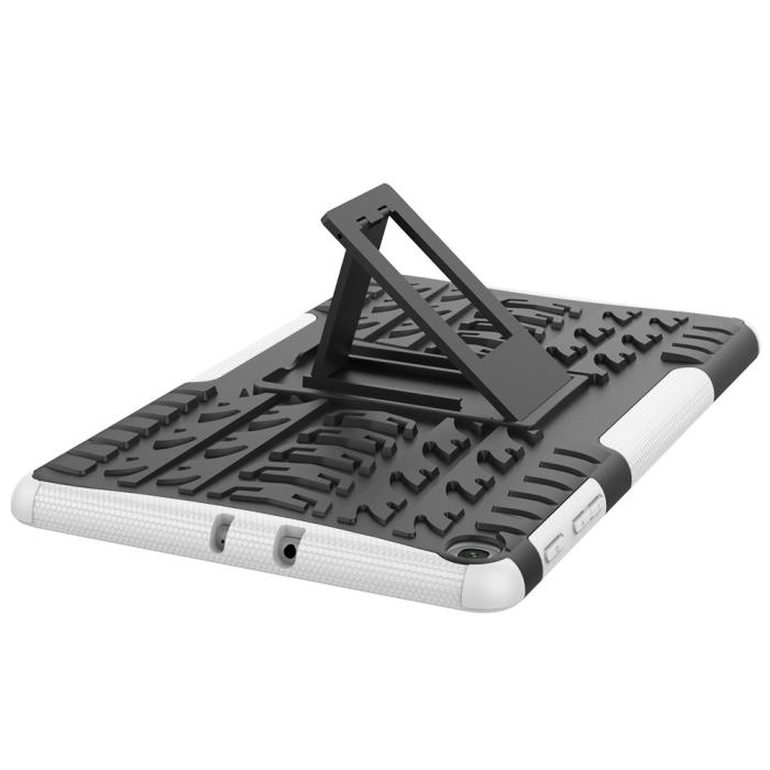 Bild 5,  Samsung Galaxy Tab A 10.1 (2019) - Rugged Kickstand Armor Skal - Vit