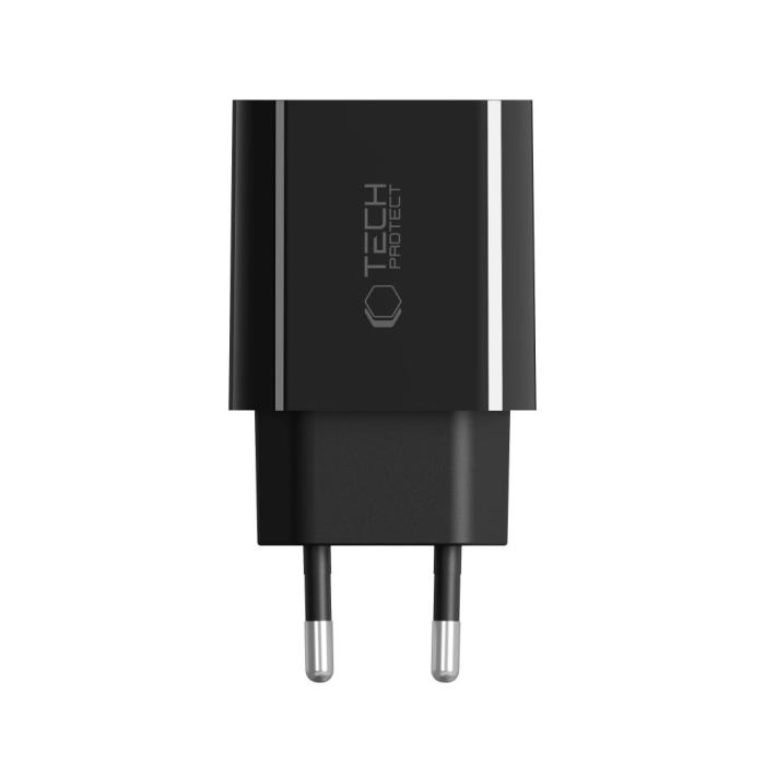 Bild 4, Tech-Protect Tech-Protect 20W PD USB-C Väggladdare Svart