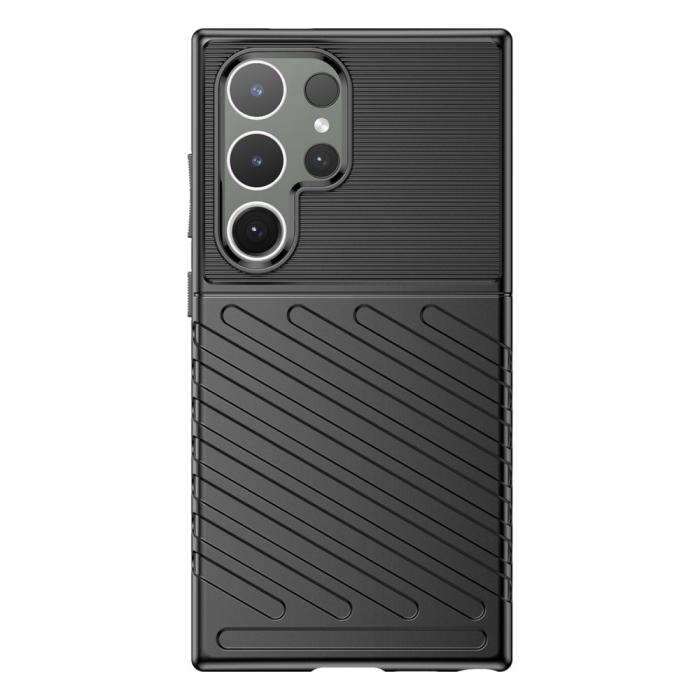 Bild 2,  Samsung Galaxy S24 Ultra Skal Twill Textur Svart