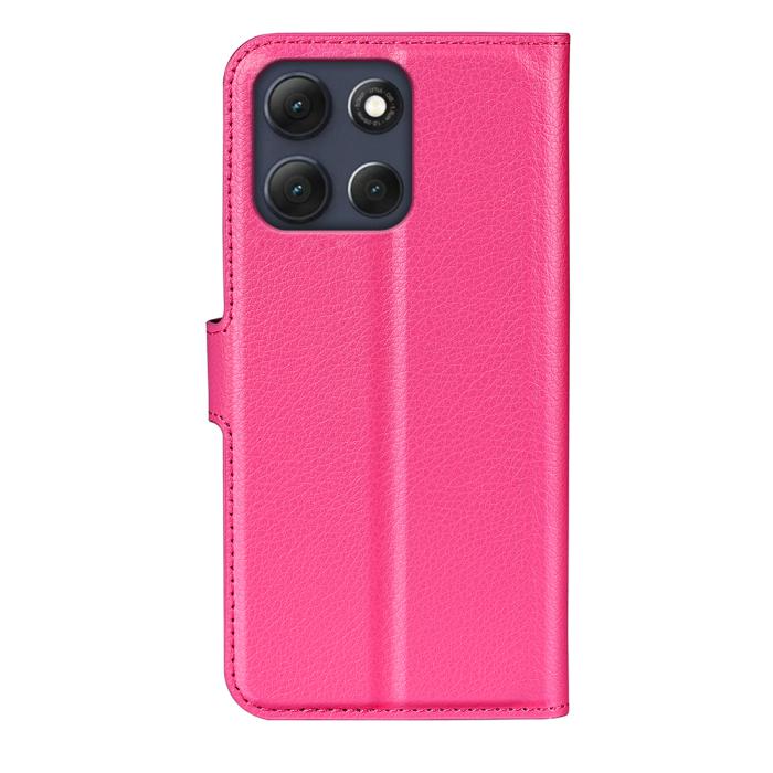 Bild 3,  Motorola Moto G86 5G Fodral Litchi Läder Rosa