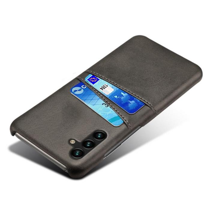 Bild 3, KSQ KSQ Samsung Galaxy A54 5G Skal Läderbelagt Kortfack Svart