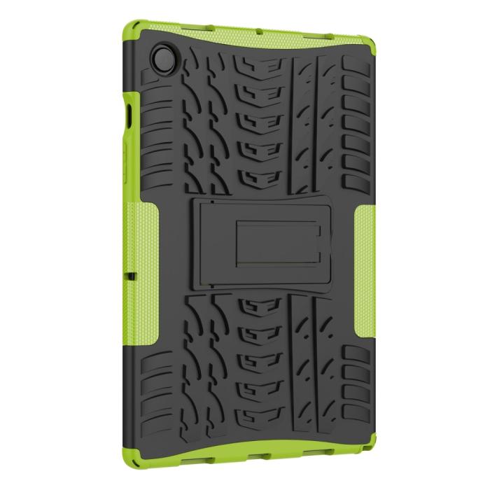 Bild 3,  Samsung Galaxy Tab A8 10.5 (2021) Skal Rugged Kickstand Armor Grön