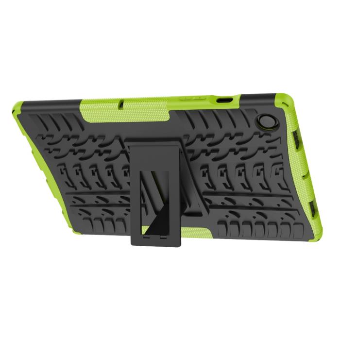 Bild 5,  Samsung Galaxy Tab A8 10.5 (2021) Skal Rugged Kickstand Armor Grön