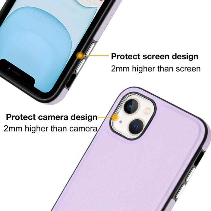 Bild 4,  iPhone 15 Skal Läderbelagt Lila