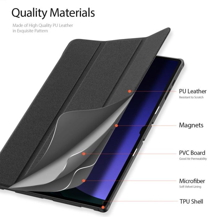 Bild 6, DUX DUCIS DUX DUCIS Galaxy Tab S10 Ultra/S9 Ultra/S8 Ultra Fodral DOMO