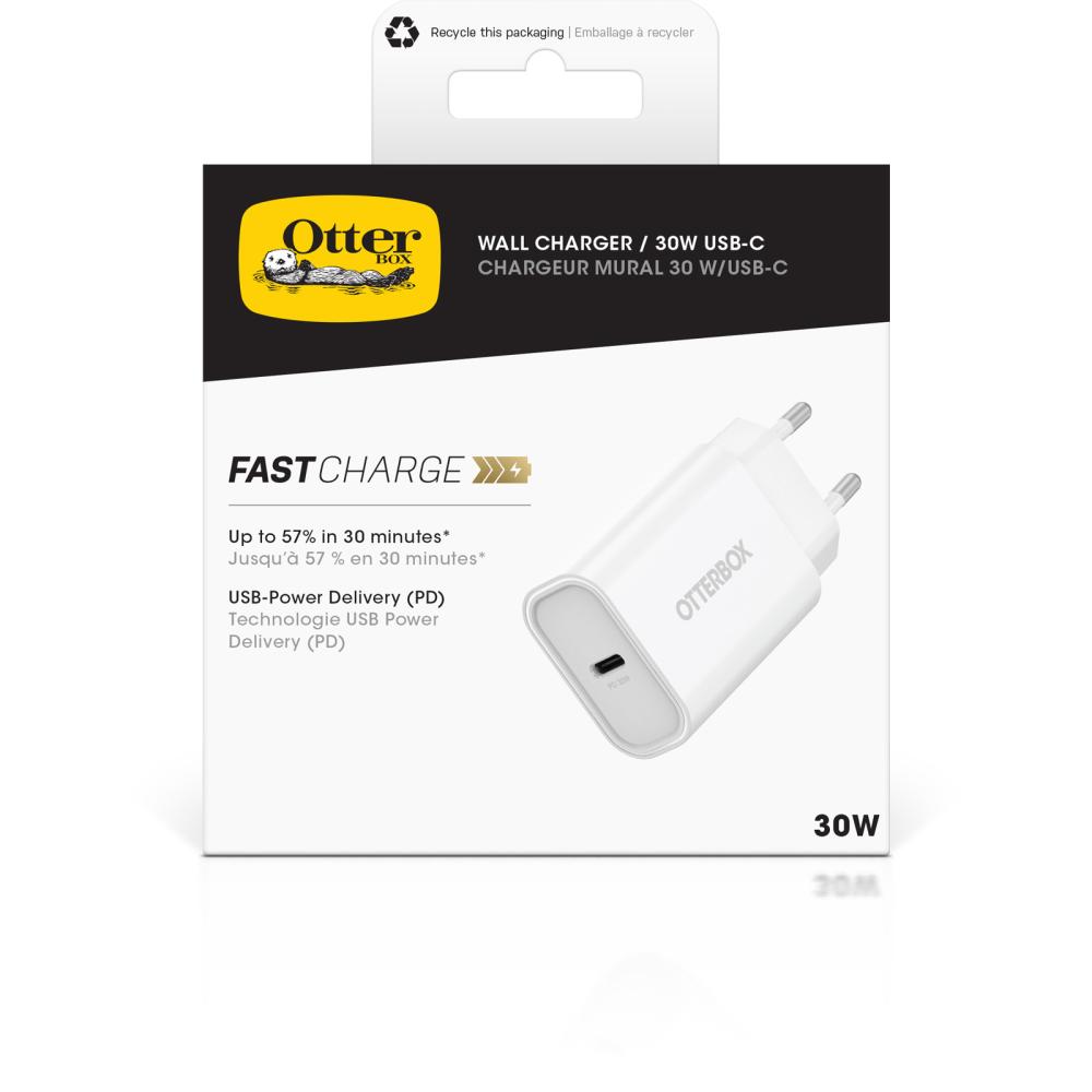 OtterBox OtterBox 30W USB-C PD Väggladdare Vit