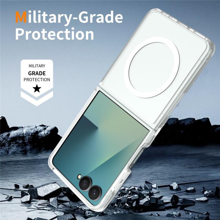 Bild 6,  Samsung Galaxy Z Flip 8 Skal MagSafe TPU Transparent