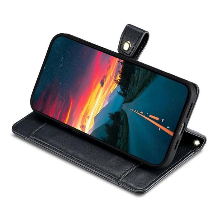 Bild 3,  Honor X5c Plus Fodral Multifunktionellt Läder Svart