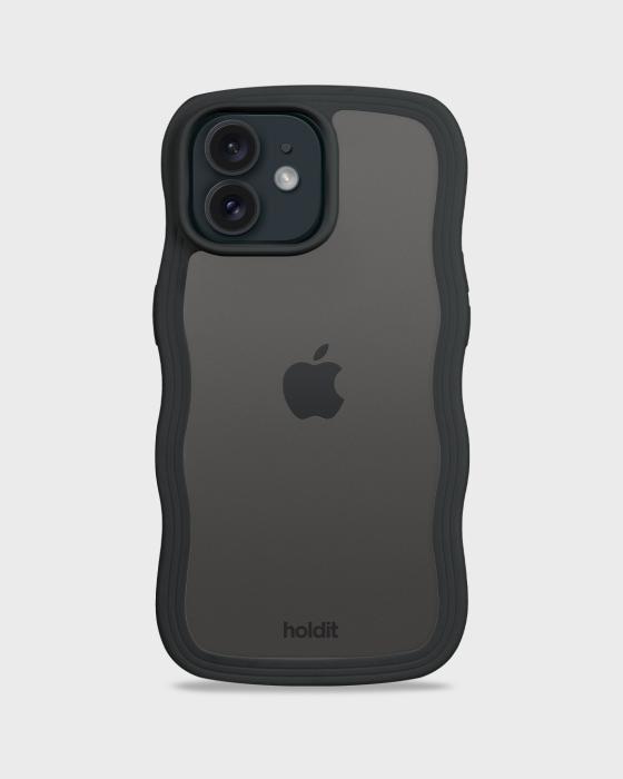 Bild 2, holdit holdit iPhone 12 / 12 Pro Skal Wavy Svart/Transpar