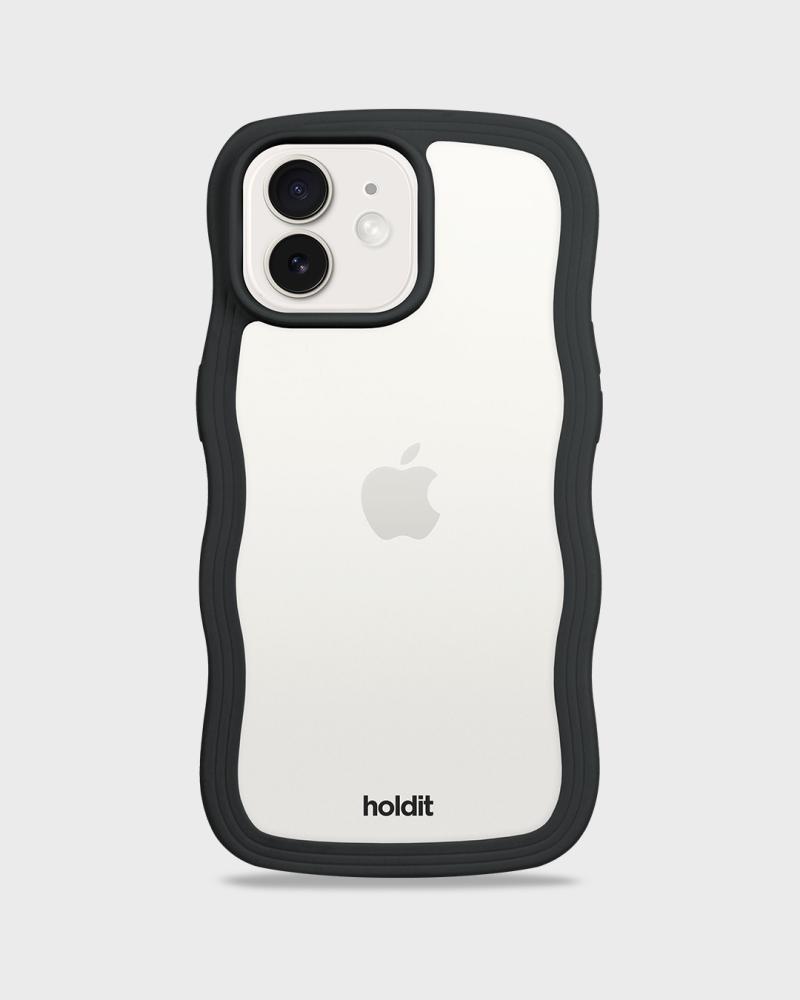 holdit holdit iPhone 12 / 12 Pro Skal Wavy Svart/Transpar