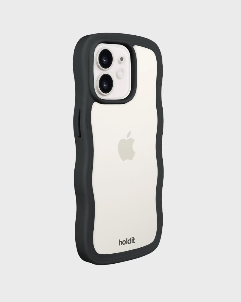 holdit holdit iPhone 12 / 12 Pro Skal Wavy Svart/Transpar
