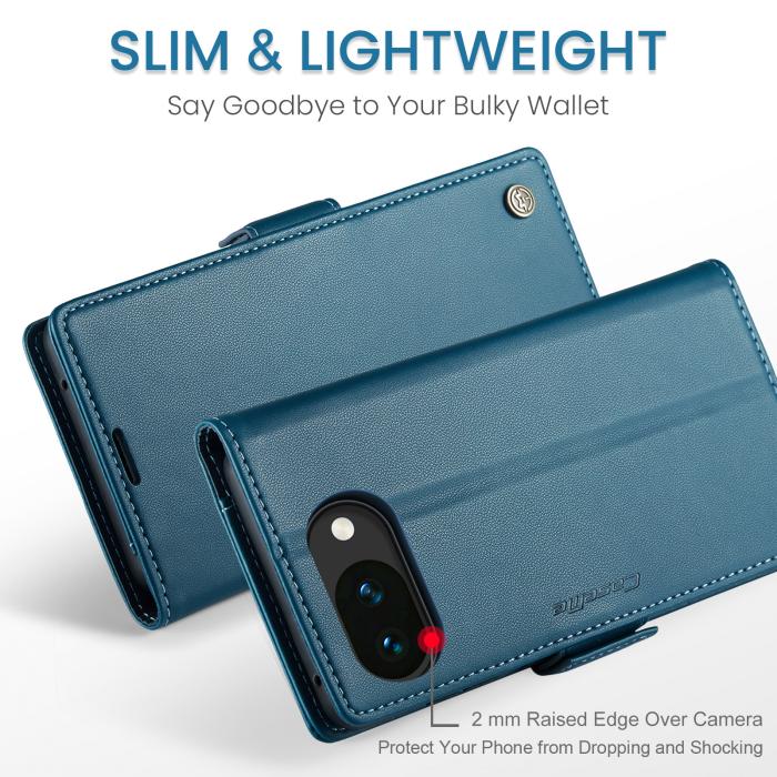 Bild 5, CASEME CASEME Google Pixel 10a Fodral RFID Läder Blå