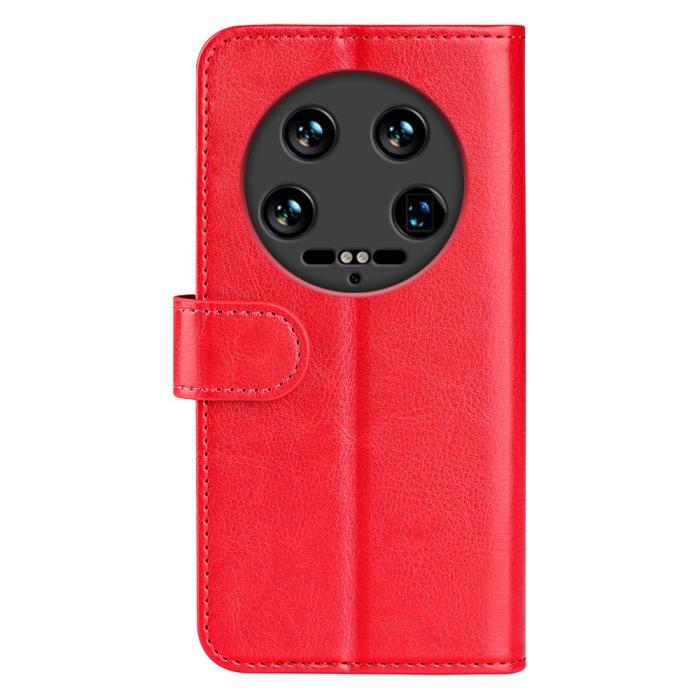 Bild 6,  Xiaomi 14 Ultra Fodral Crazy Horse Läder Röd