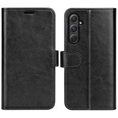  Samsung Galaxy A55 5G Fodral Crazy Horse L&auml;der Svart