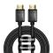 BASEUS Baseus 2m 8K HD 60Hz HDMI - HDMI Nylon Kabel Svart