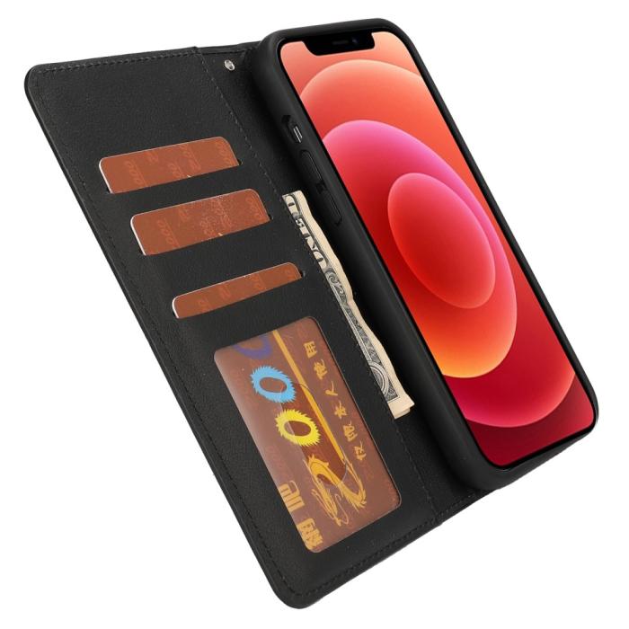 Bild 4,  iPhone 13 Pro - 2in1 Magnet Fodral / Skal - Svart