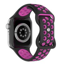 ColorPop Sportarmband Dual-Color Apple Watch 42/41/40/38 mm (M/L) Svart/Lila