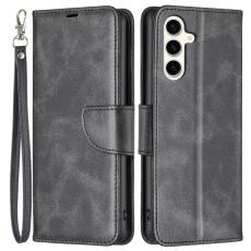  Samsung Galaxy S24 FE Fodral L&auml;der Svart