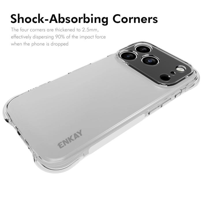 Bild 2, ENKAY ENKAY iPhone 17 Pro Max Skal Shockproof TPU Transparent