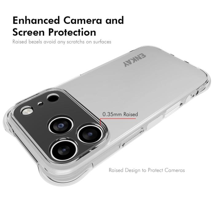Bild 3, ENKAY ENKAY iPhone 17 Pro Max Skal Shockproof TPU Transparent