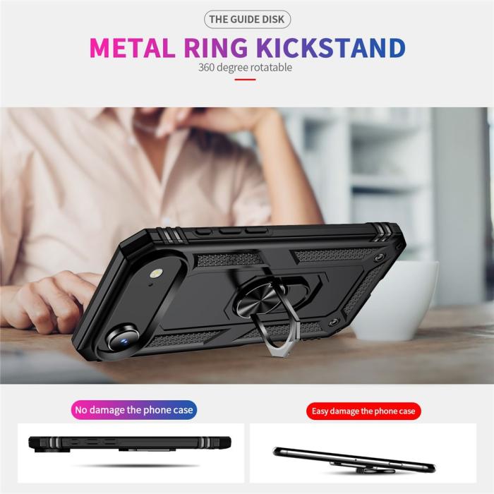 Bild 6,  iPhone Air Skal Shockproof Hybrid Ring Svart