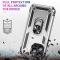  iPhone 15 Pro Skal Hybrid Armor Ring Silver