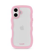 holdit holdit iPhone 17 Mobilskal Wavy Pink/Transparent