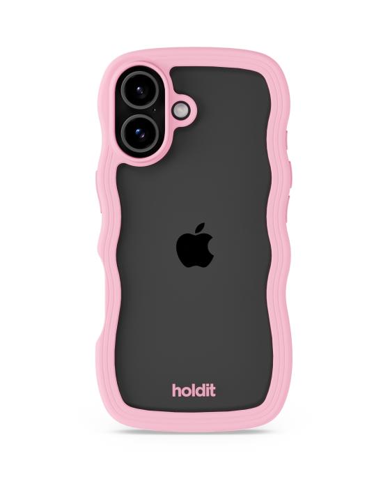 Bild 2, holdit holdit iPhone 17 Mobilskal Wavy Pink/Transparent