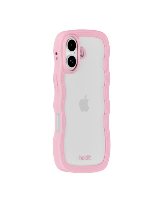 Bild 3, holdit holdit iPhone 17 Mobilskal Wavy Pink/Transparent