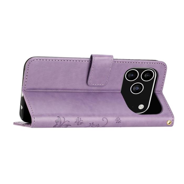 Bild 3,  iPhone 17 Pro Fodral Med Blommigt Tryck Lila