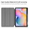  Samsung Galaxy Tab S6 Lite - Tri-Fold Fodral Med Pennhållare - Mörk Blå