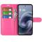  Motorola Moto G86 5G Fodral Litchi Läder Rosa