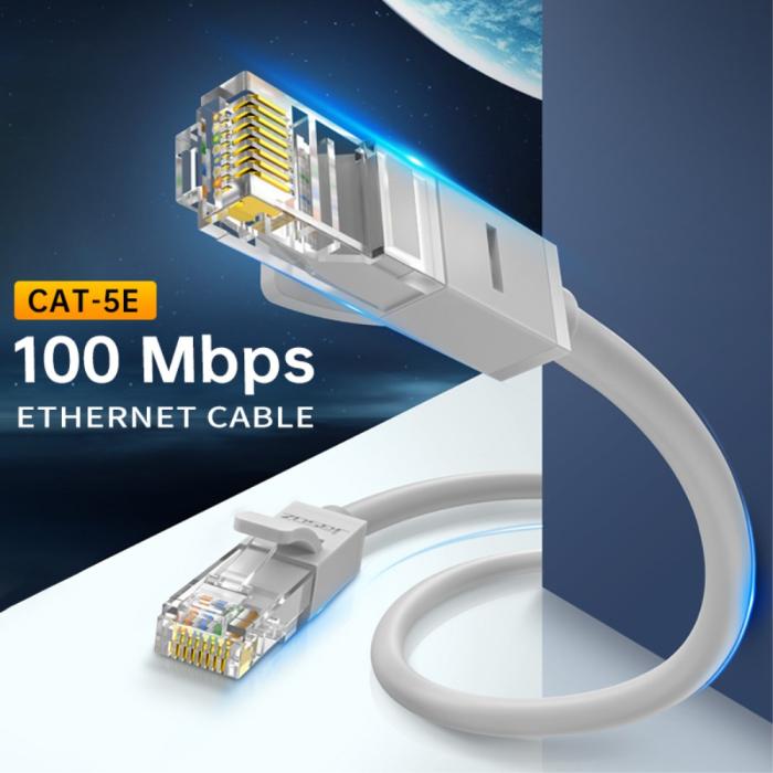 Bild 2, JASOZ JASOZ 1m Cat5e RJ45 UTP Nätverkskabel Grå