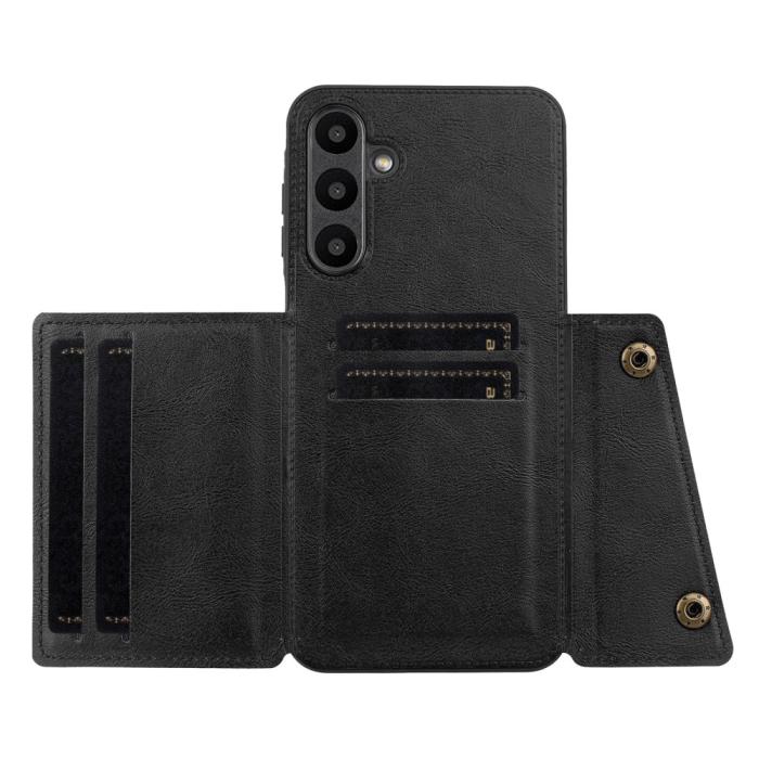 Bild 3,  Samsung Galaxy A26 5G Skal Läder Med Kortfack Och Magnet