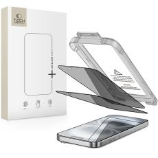 Tech-Protect Tech-Protect iPhone 16 / 15 2-PACK Sk&auml;rmskydd Quick Set Spy+ Privacy