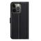  iPhone 13 Pro Max Fodral Litchi Läder Svart